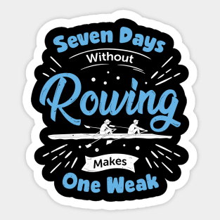 Funny Rowing Rower Gift Sticker